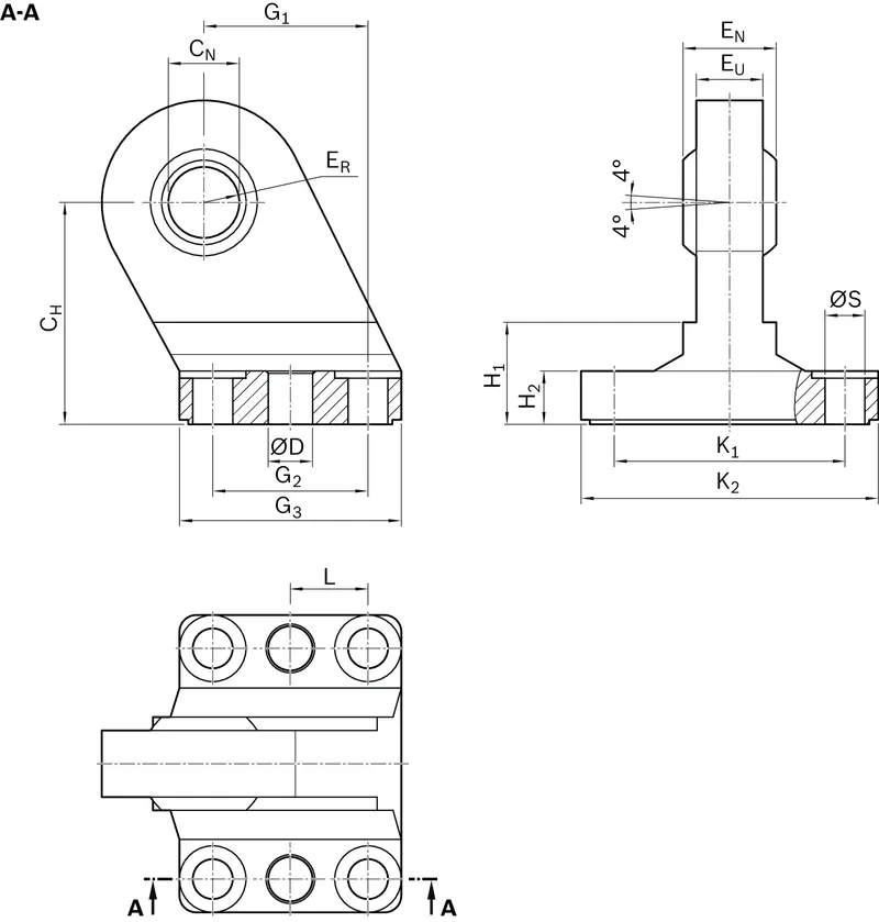 SPHERICAL PLAIN BEARING EMC80 — photo 2 of 2