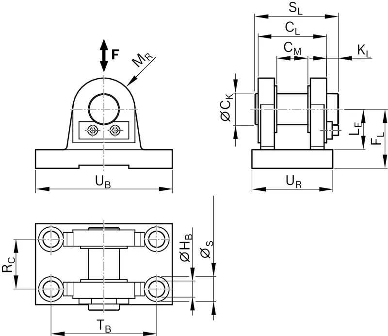BEARING PEDESTAL EMC-HD 85        PSBG — photo 3 of 3