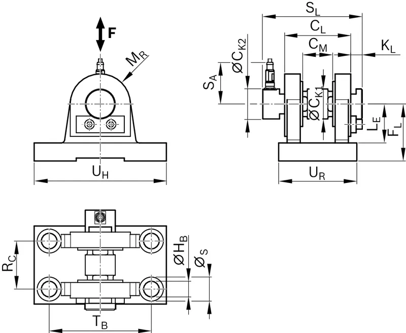 BEARING PEDESTAL EMC-105-HD  PSBG — photo 2 of 2