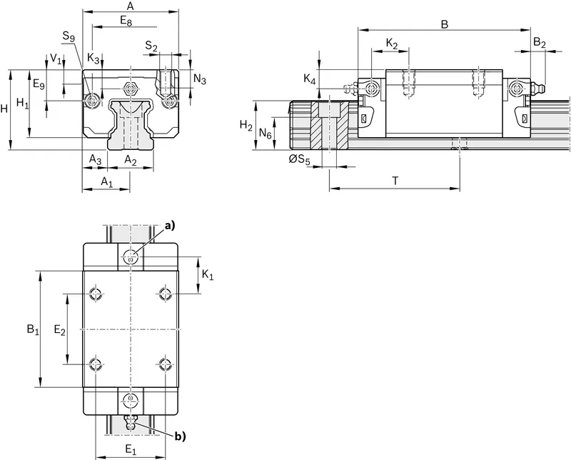 BALL RUNNER BLOCK CARBON STEEL KWD-035-SNH-C1-H-1 — photo 3 of 3