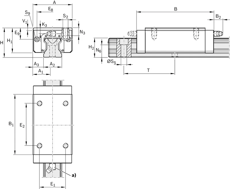 BALL RUNNER BLOCK CARBON STEEL KWC-055-SLH-C2-H-2 — photo 3 of 3