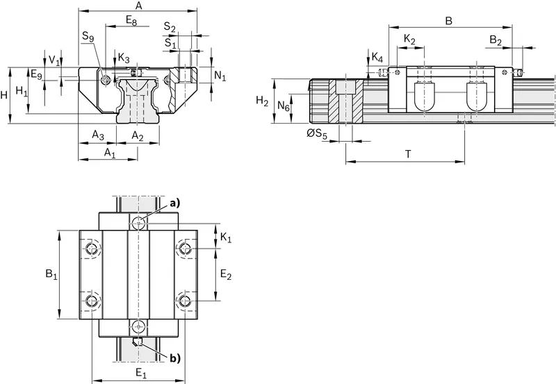 BALL RUNNER BLOCK CARBON STEEL KWC-020-FNN-C0-N-2 — photo 3 of 3