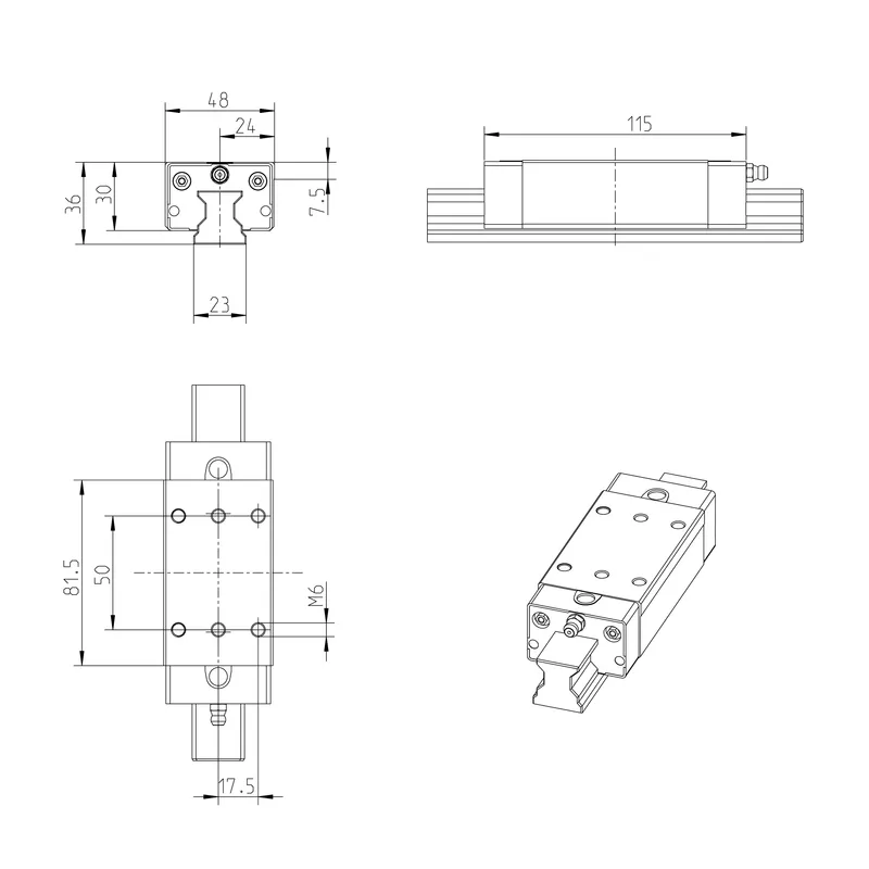 ROLLER RUNNER BLOCK CARBON STEEL RWD-025-SLS-C3-U-2 — photo 3 of 4