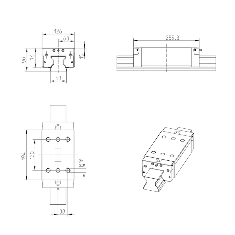 ROLLER RUNNER BLOCK CARBON STEEL RWD-065-SLS-C2-P-2 — photo 3 of 4