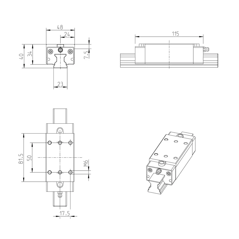 ROLLER RUNNER BLOCK CARBON STEEL RWA-025-SLH-C3-P-2 — photo 2 of 3