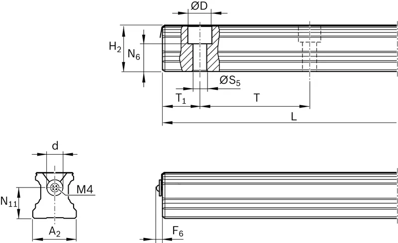 BALL GUIDE RAIL RESIST NRII KSA-030-SNS-P-MA-SC — photo 2 of 2