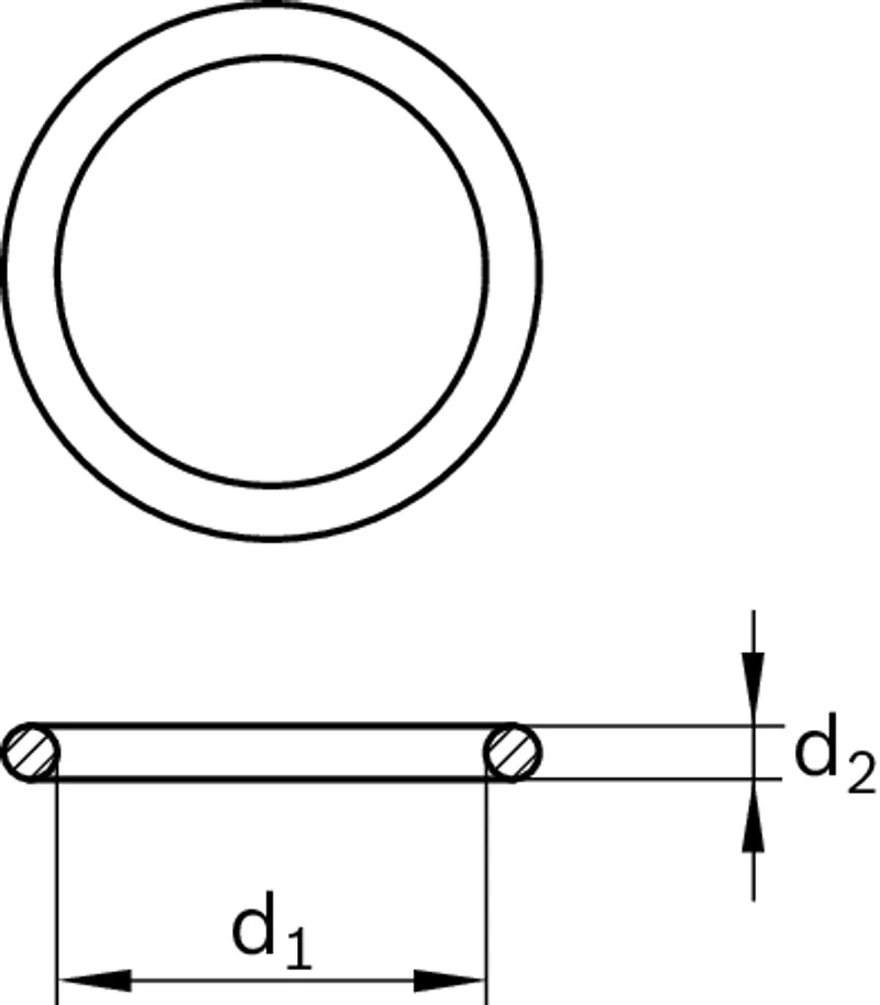 O-RING DIN3771-6X1,5-N-NBR70 — photo 2 of 2
