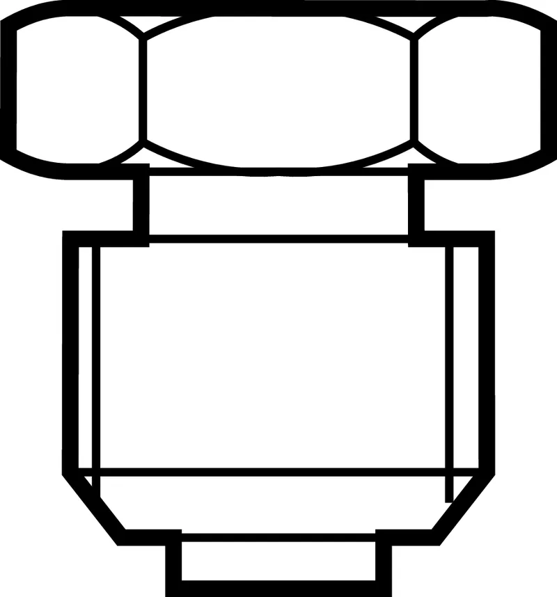 CUP TYPE LUBE NIPPLE DIN3405-A M8X1 — photo 1 of 3