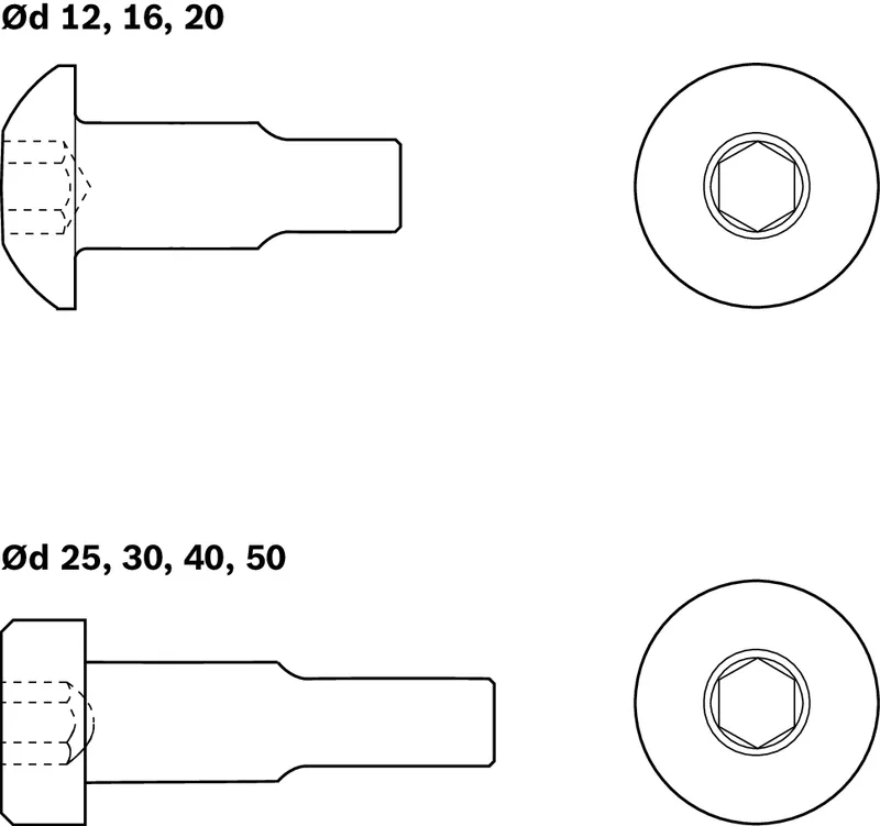 SOCKET HEAD CAP SCREW M8X22,8 - 8.8-TUFLOK& — photo 1 of 4