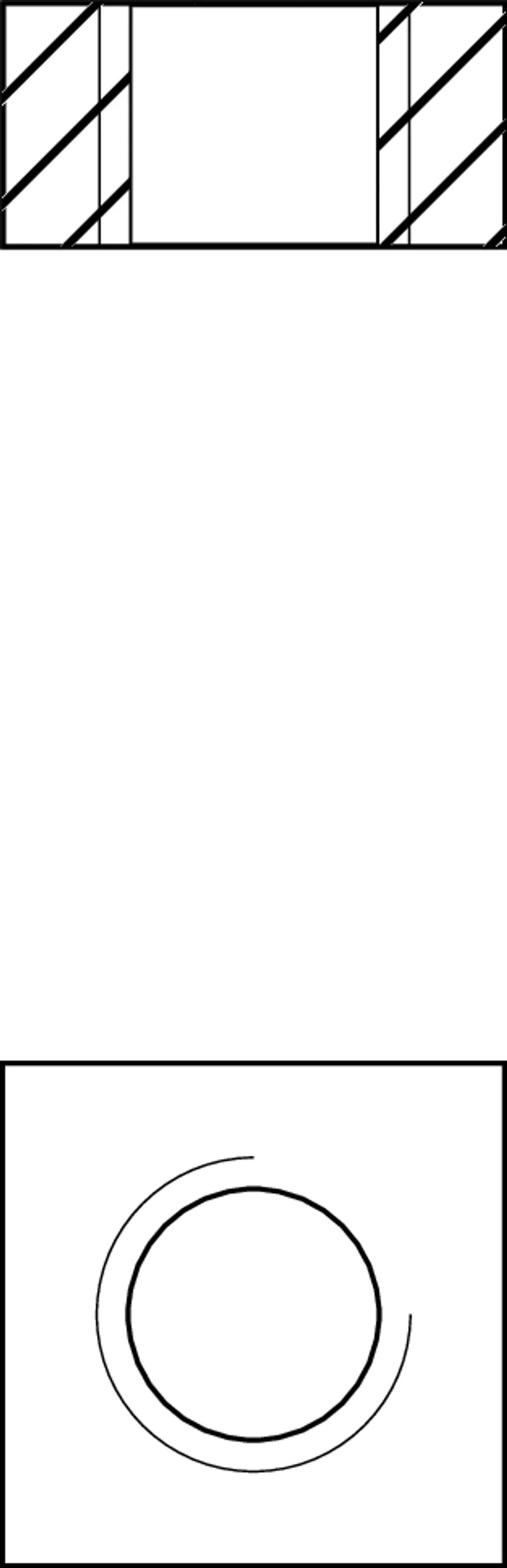 SQUARE NUT DIN562-M8-11H-ISO4042/ZN5/AN/T0 — photo 1 of 2