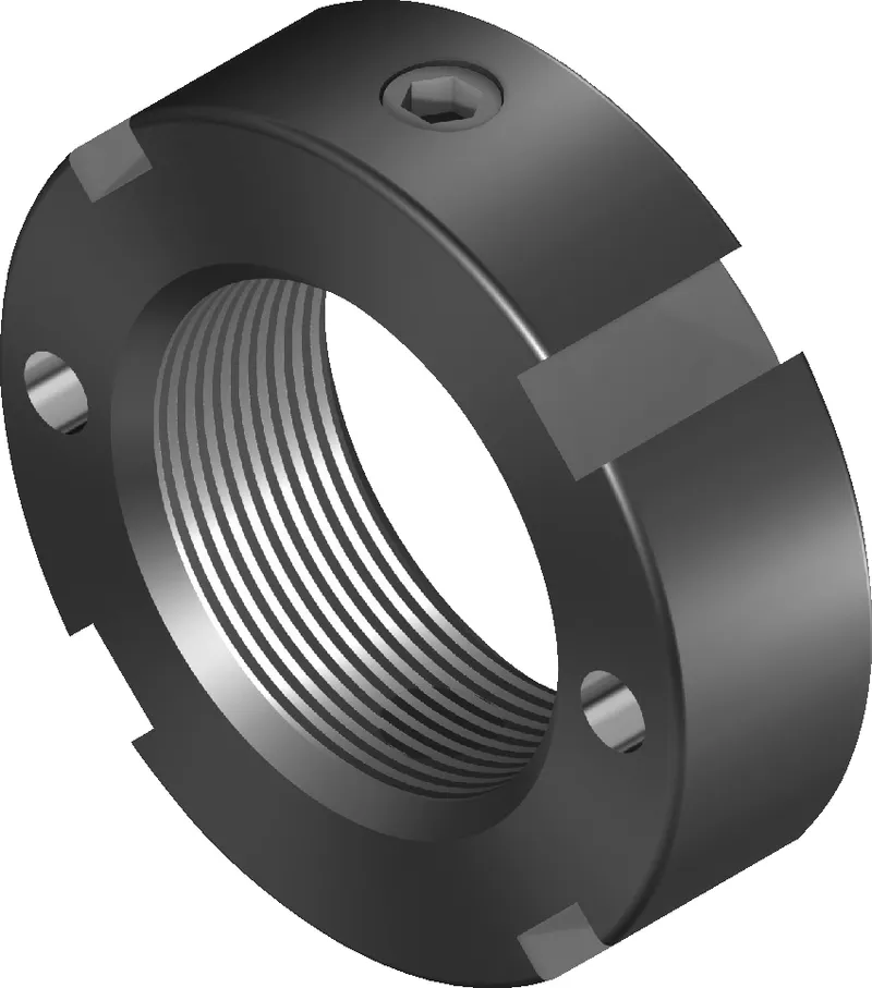 SLOTTED ROUND NUT NMZ 45X1,5 — photo 1 of 2