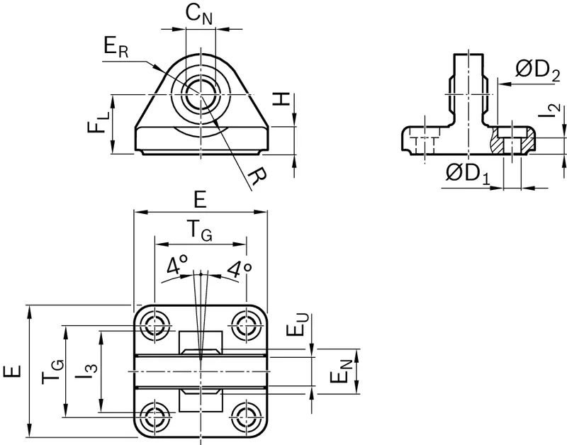 SPHERICAL PLAIN BEARING B EMC50             & — photo 2 of 2