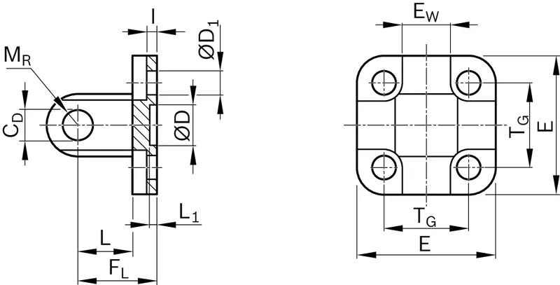 FLANGE SCHWENKFLANSCH     EMC40               & — photo 2 of 2