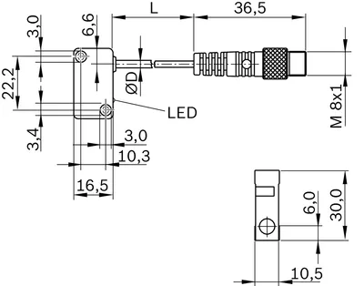 PROXIMITY SWITCH BES517-351-NO-C-S49-00.2