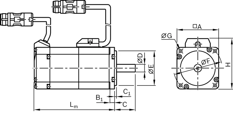 SERVOMOTOR MSM019B-0300-NN-M5-MH0 — photo 2 of 2