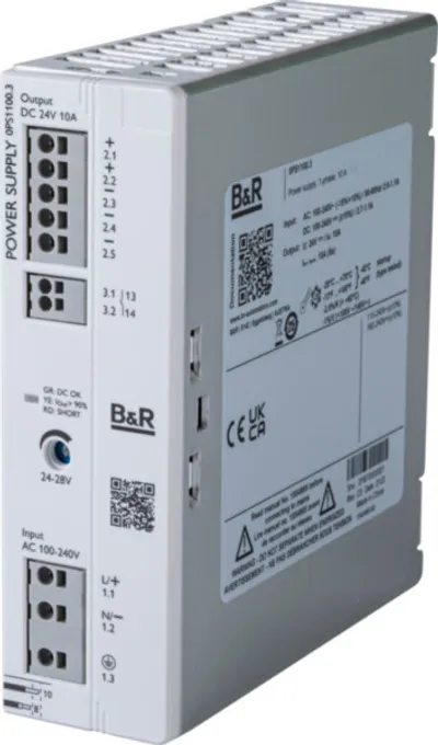 B&R 0PS1100.3 – Minimum space requirement in the control cabinet due to a…