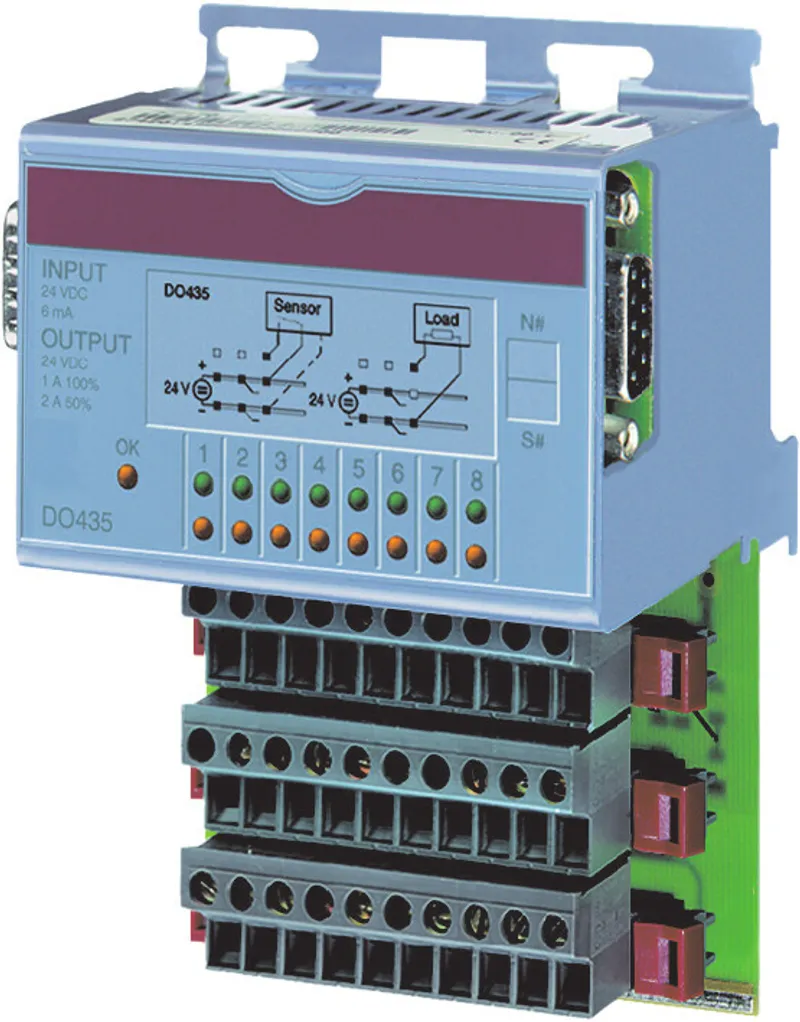 B&R 7DO435.7 – 2003 digital output module, 8 FET outputs 24 VDC, 2 A