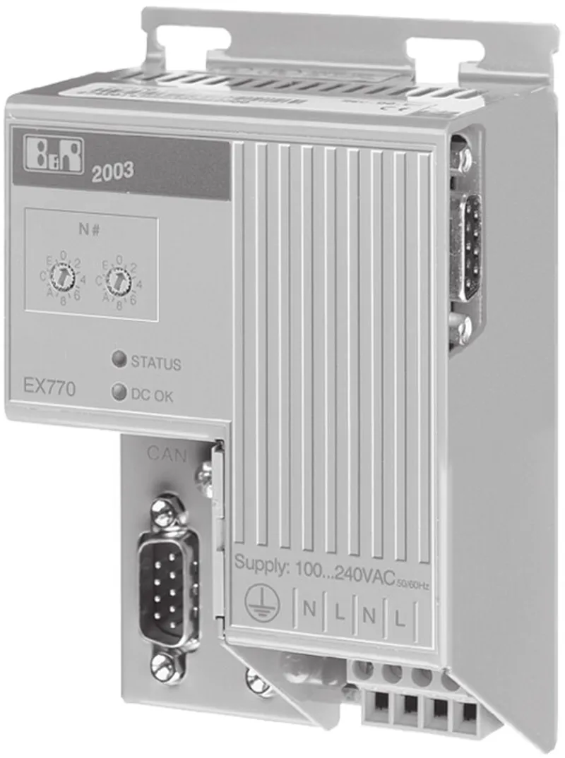 B&R 7EX770.50-1 – 2003 CAN bus controller, 100-240 VAC, 14.5 W power supply