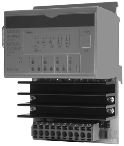 B&R 7MM424.70-1 – 2003 motor module, four motor digital output stages, 24 VDC