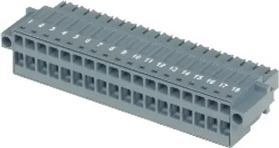 B&R 7TB718.81 – Accessory terminal block, 18 pins, cage clamp, 1.5 sq. mm