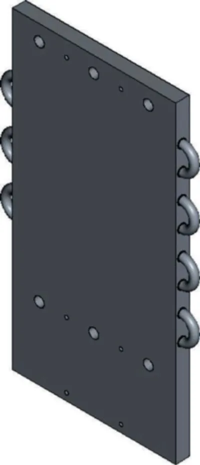 B&R 8EMC0020000.0000-2 – ACOPOS P3 mounting plate, 2 slots, cold plate mounting