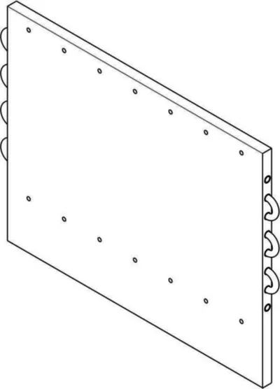 B&R 8EMC0060000.0000-2 – ACOPOS P3 mounting plate, 6 slots, cold plate mounting