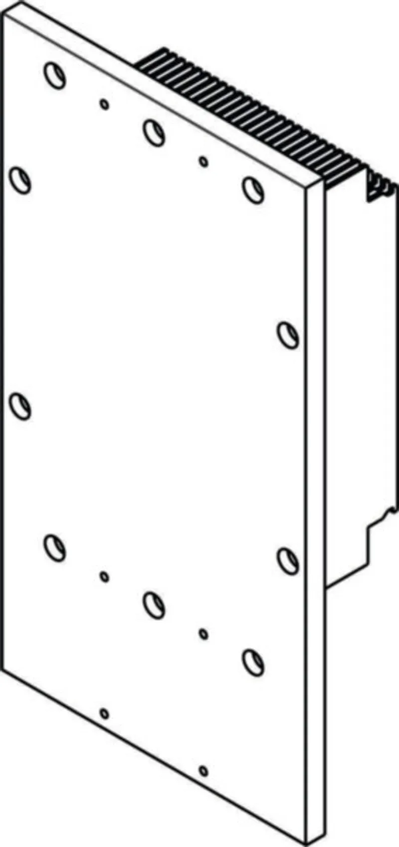B&R 8EMF0020000.0000-2 – ACOPOS P3 mounting plate, 2 slots, pass-through mounting