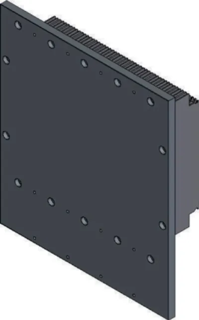 B&R 8EMF0040000.0000-2 – ACOPOS P3 mounting plate, 4 slots, pass-through mounting