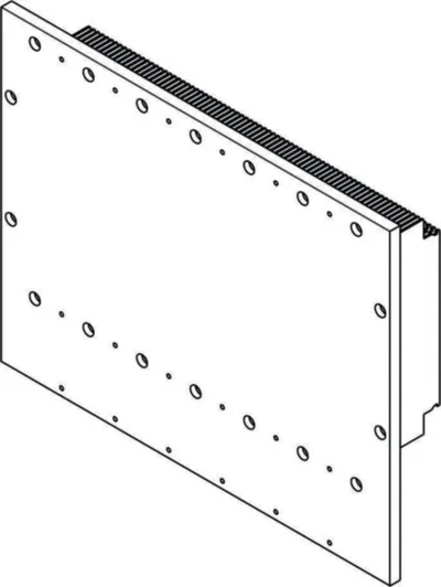 B&R 8EMF0060000.0000-2 – ACOPOS P3 mounting plate, 6 slots, pass-through mounting