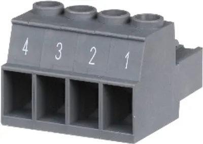 B&R 8TB3104.201H-10 – 4-pin screw clamp terminal block, 1-row, pitch: 7.62 mm