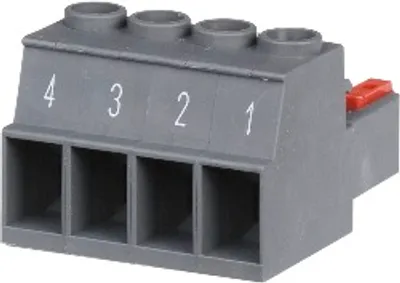 B&R 8TB3104.201M-10 – 4-pin screw clamp terminal block, 1-row, pitch: 7.62 mm