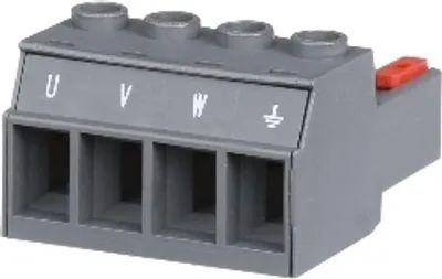 B&R 8TB3104.204K-10 – 4-pin screw clamp terminal block, 1-row, pitch: 7.62 mm