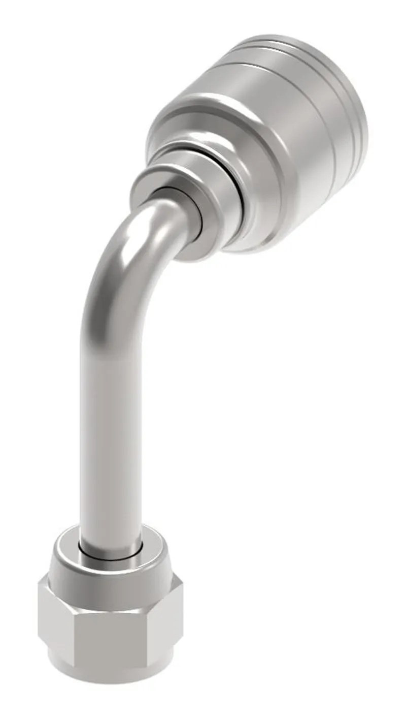 Hose End (perm) SAE 37 90 DEG, FEM SWVL — photo 1 of 3