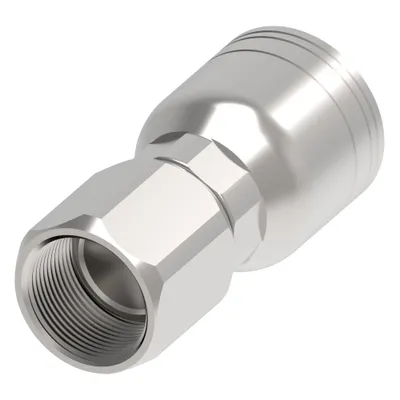 Hose End (perm) 1S/1R Str F SAE 37 Swi