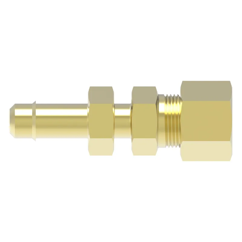 Adapter Brass Mini Barb Str -4Bulkhead T — photo 2 of 3