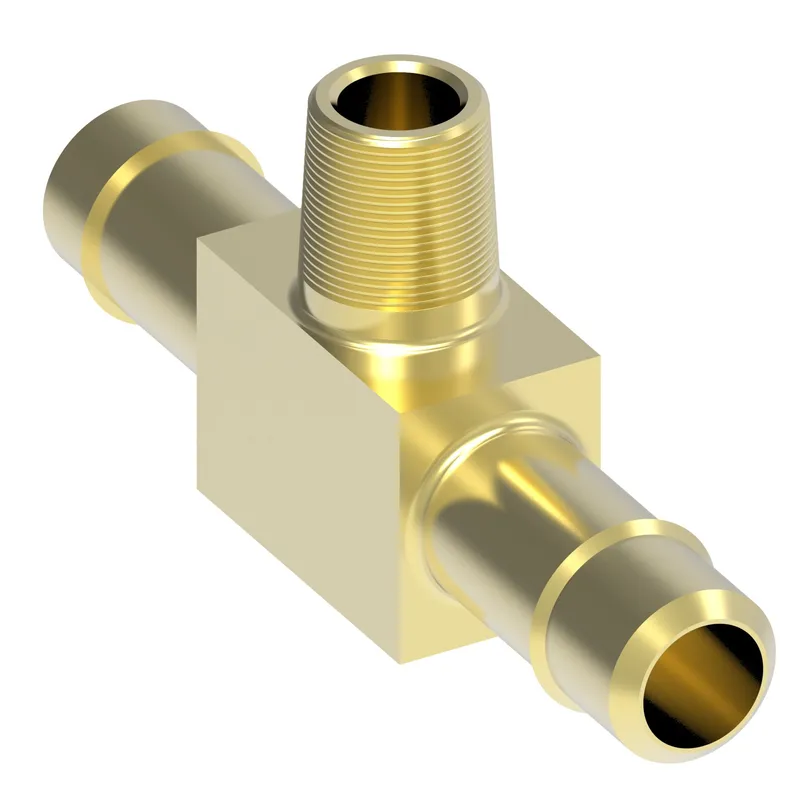 Adpt Brass Mini Barb Tee -4Tx-4T x -2MP — photo 2 of 3