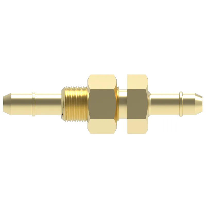 Adapter Brass Mini Barb Str -4Bulkheadx — photo 2 of 3