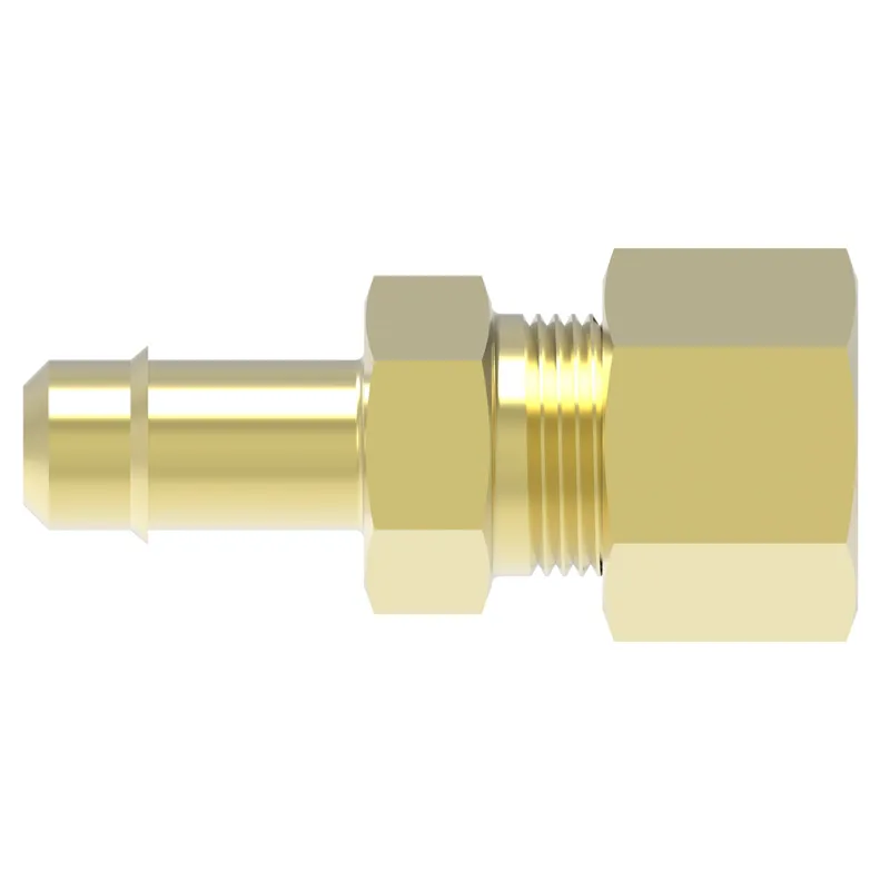 Adapter Brass Mini Barb Str -4T x -4Comp — photo 2 of 3