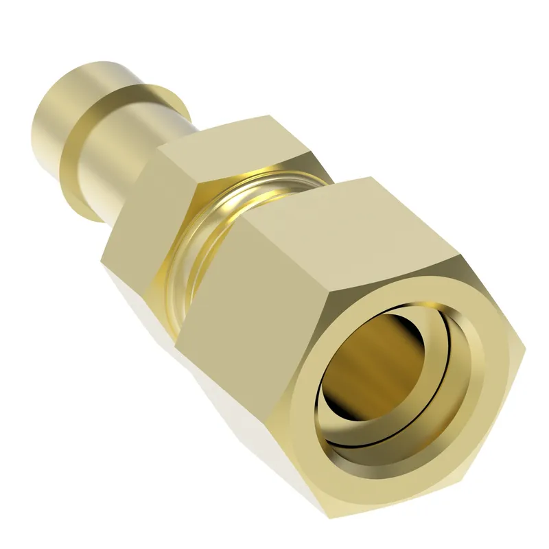 Adapter Brass Mini Barb Str -4T x -4Comp — photo 3 of 3
