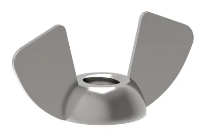 NUT 1/4-20 WING NUT PLTD