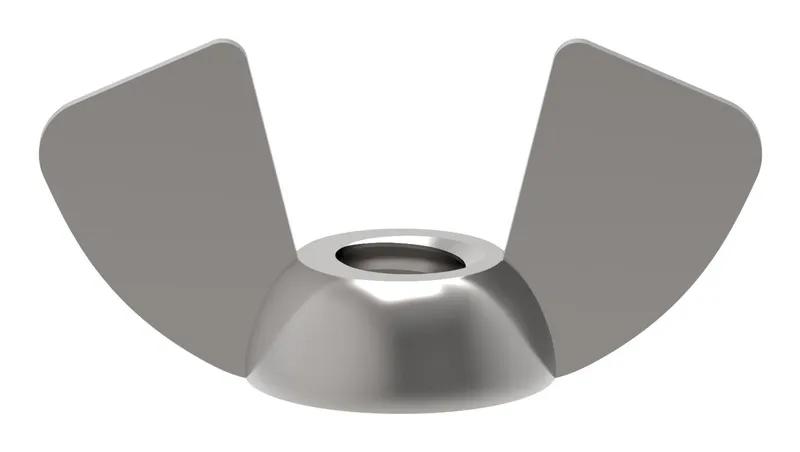 NUT 1/4-20 WING NUT PLTD — photo 2 of 3