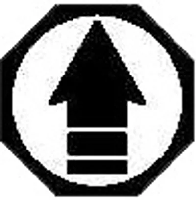 Prop Black Arrow over White