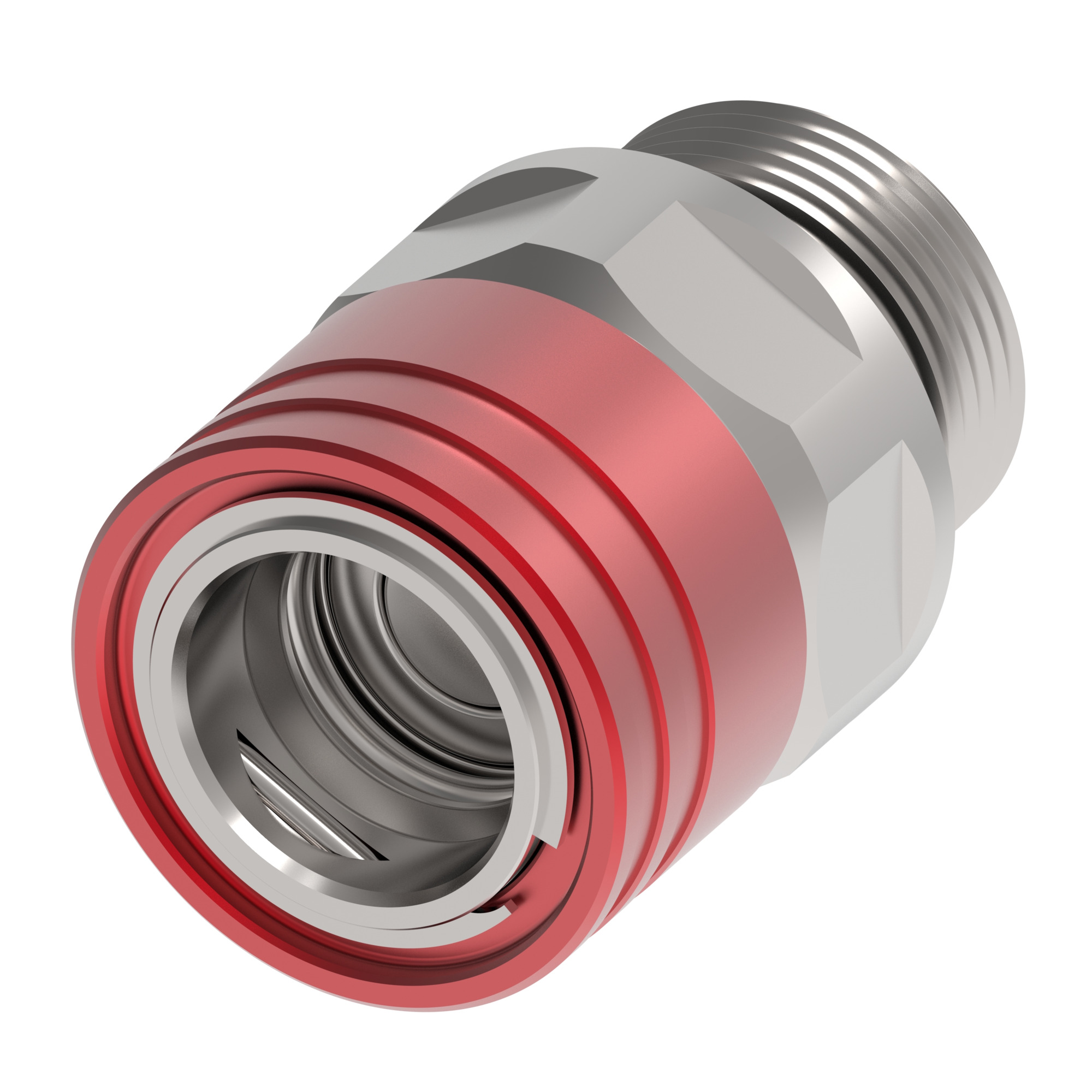 COUPLING,MQD,FEM,1/4,304,-6MBS,EPDM,RD — photo 1 of 3