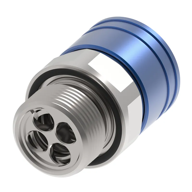 COUPLING,MQD,FEM,1/4,304,-6MBS,EPDM,BL — photo 2 of 3