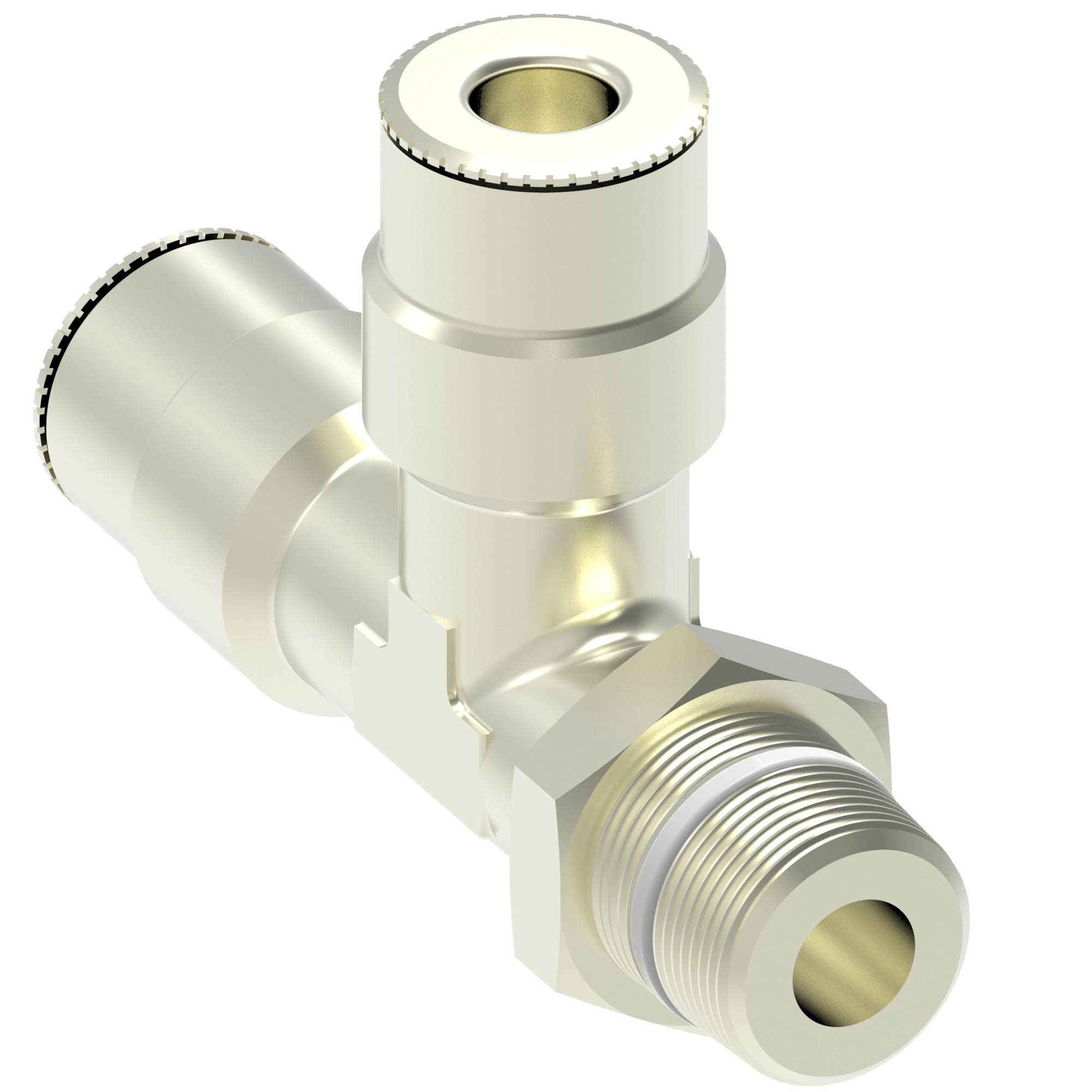 ADPT BRASS PUSH CONN Tee MP Swvl on Run — photo 3 of 3