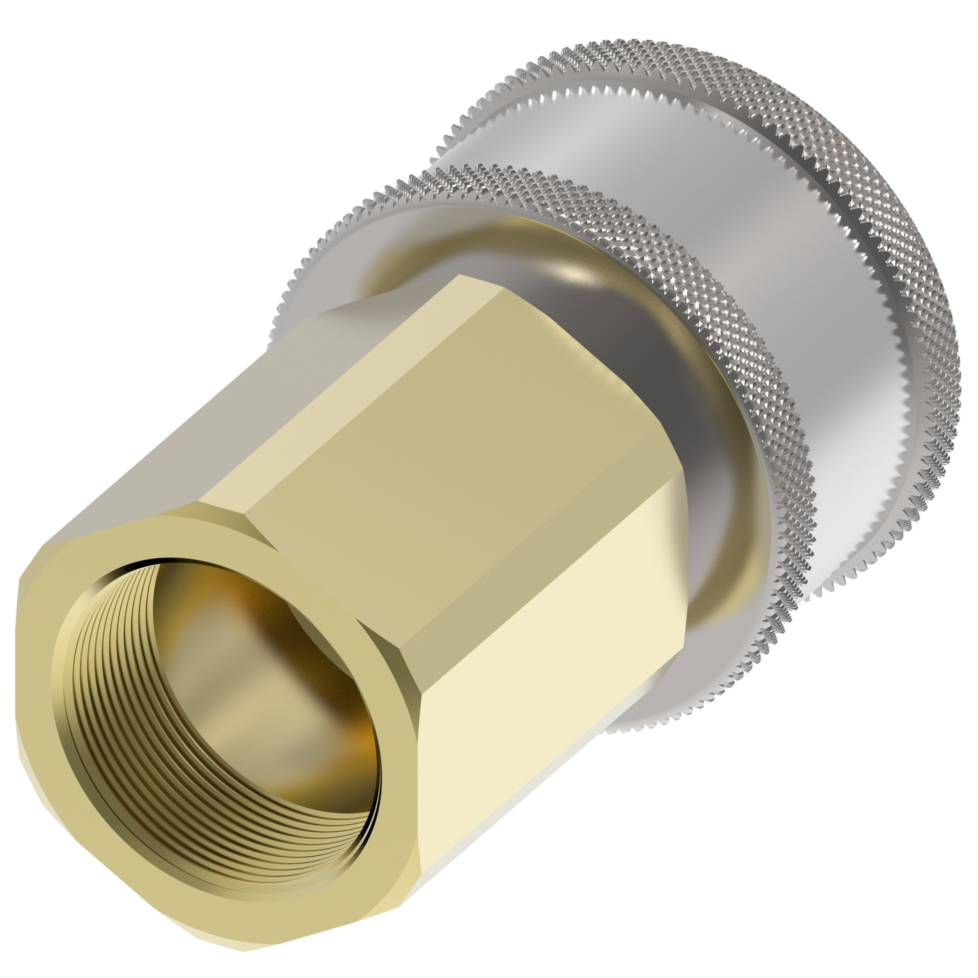 COUPLING,HK,F,1"1/2,CS,-24NPTF,NBR — photo 1 of 3