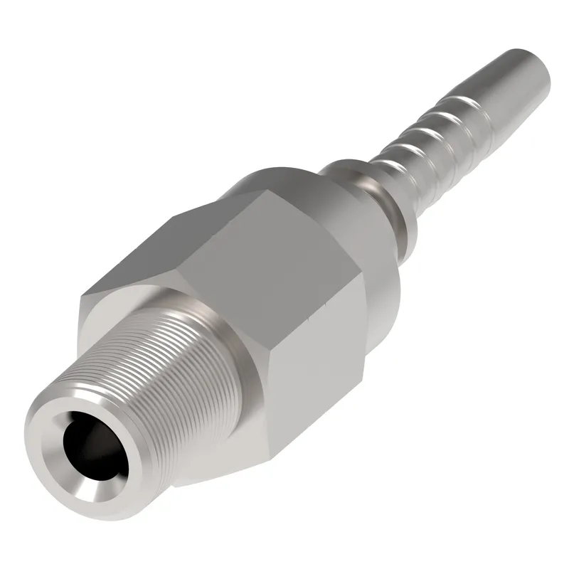 HOSE NIPPLE, 2P/06, NPTF-M/04, CS, STR — photo 1 of 4