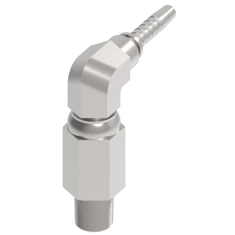 HOSE NIPPLE, 2P/06, NPTF-M/06, CS, 90D — photo 1 of 4