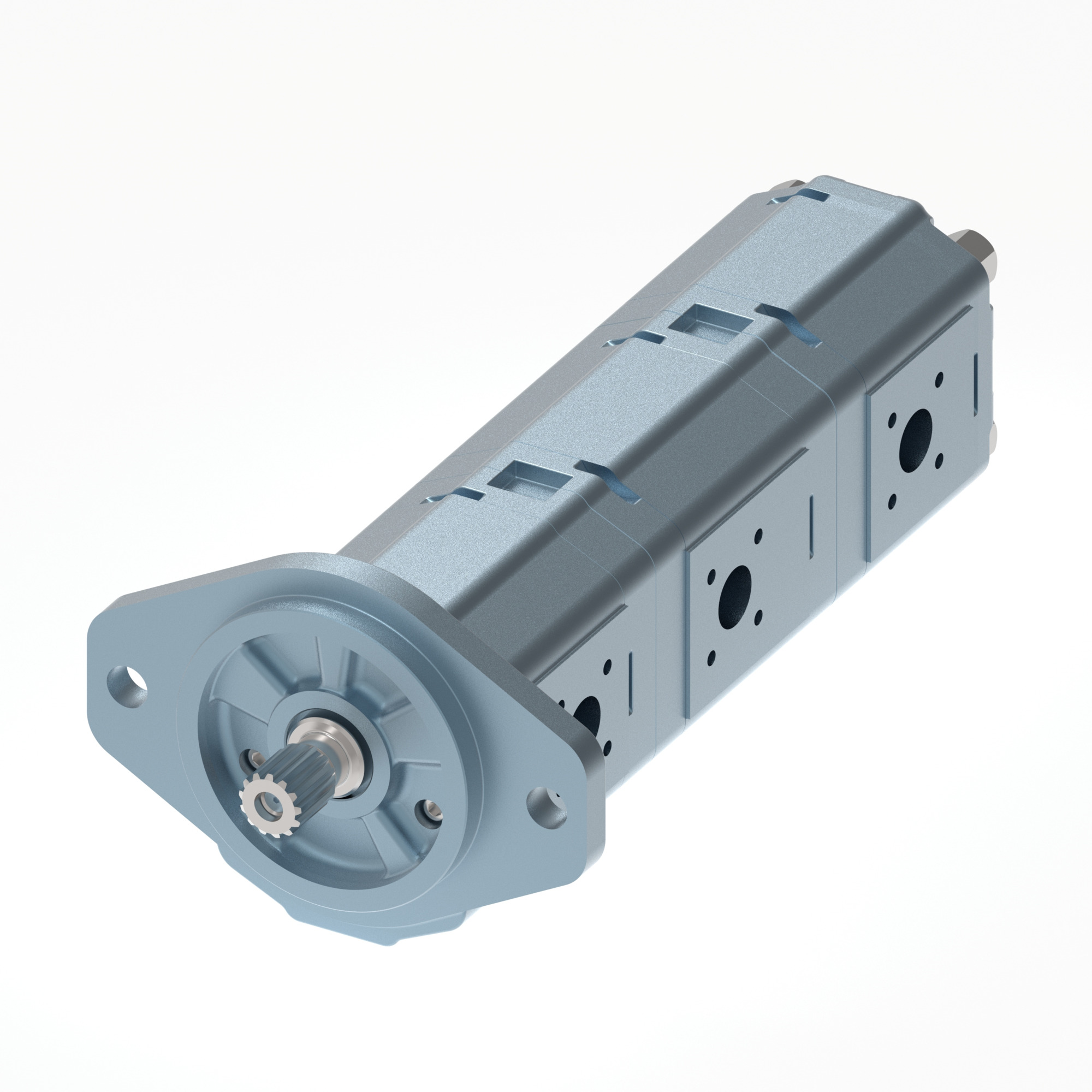 TRIPLE GEAR PUMP=GR2+GR2+GR1