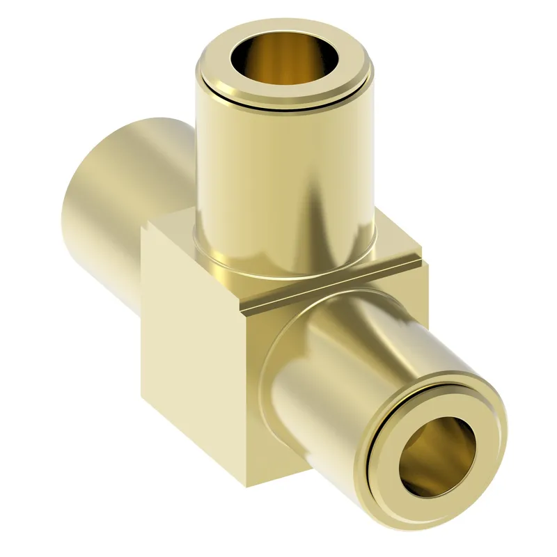 QCAB Adapter Brass3/8T UNION TEE — photo 3 of 3